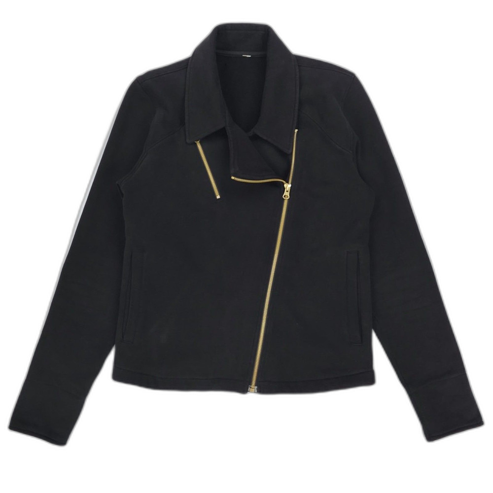 Lululemon Lab Shadow Jacket Moto Biker Minimal Clean Girl Athleisure Casual - Picture 11 of 14